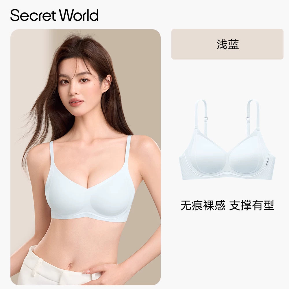SecretWorld Skinny Shoulder Strap Traceless Comfort Bra Cover