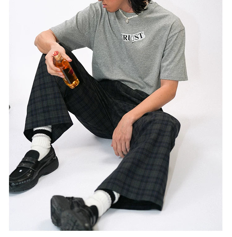 O3PARK Versatile Loose Text Printed Tee