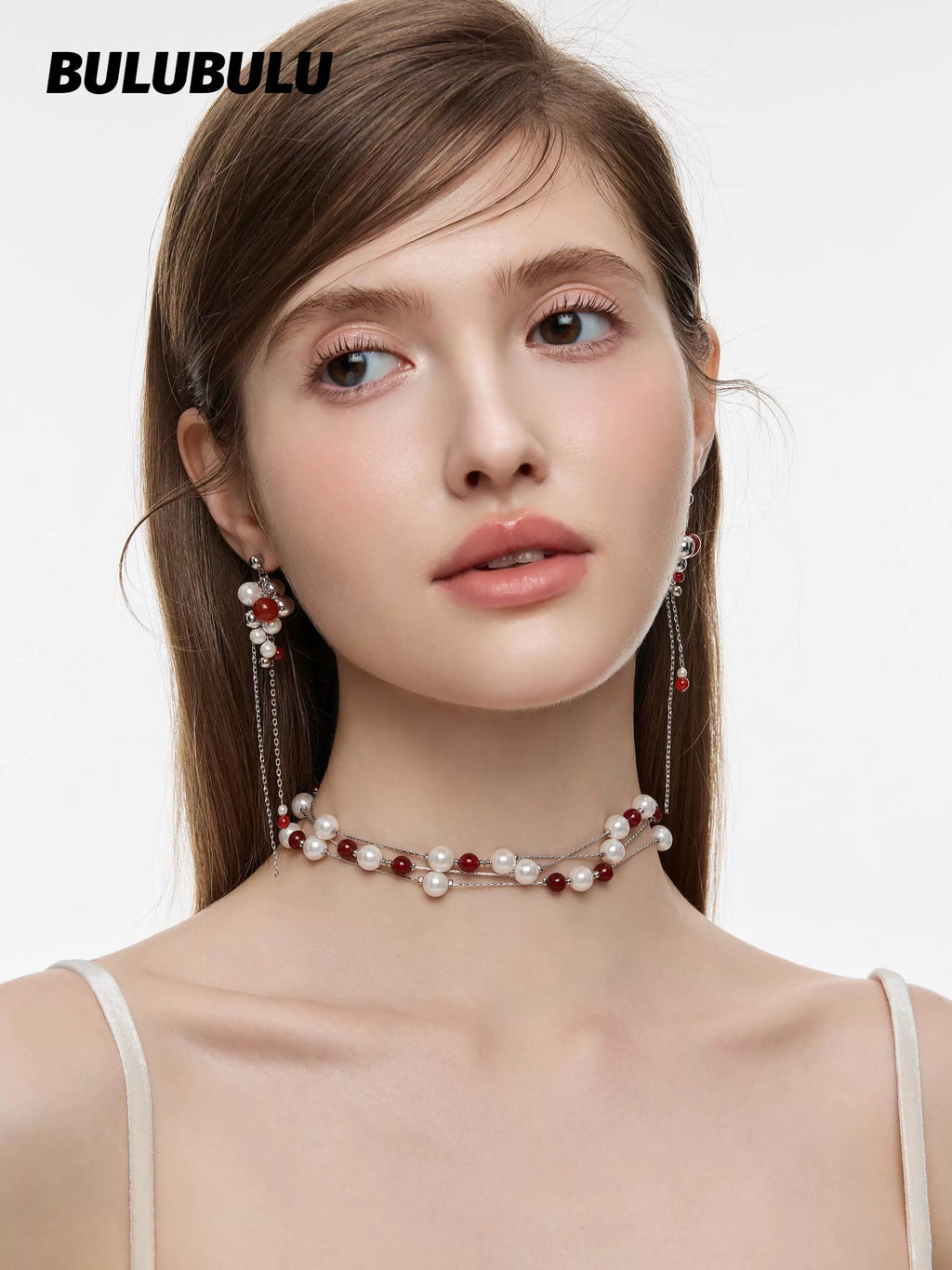 BULUBULU Agate Beaded Stud Earrings