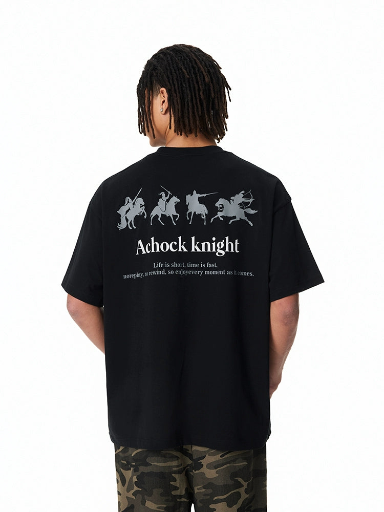 Achock Knight Print Casual Tee