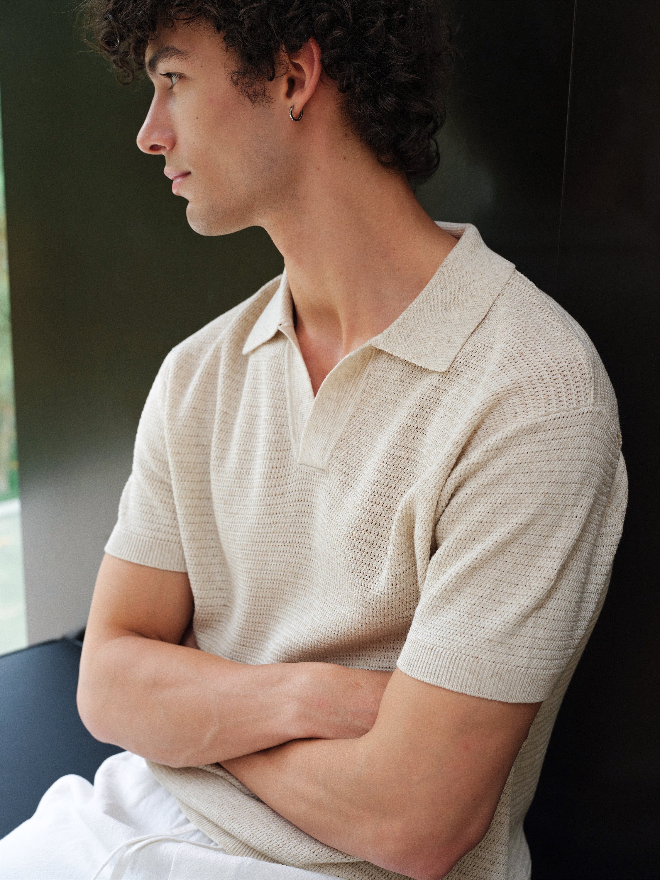 VLABMADE Vintage Lapel Knit Tee