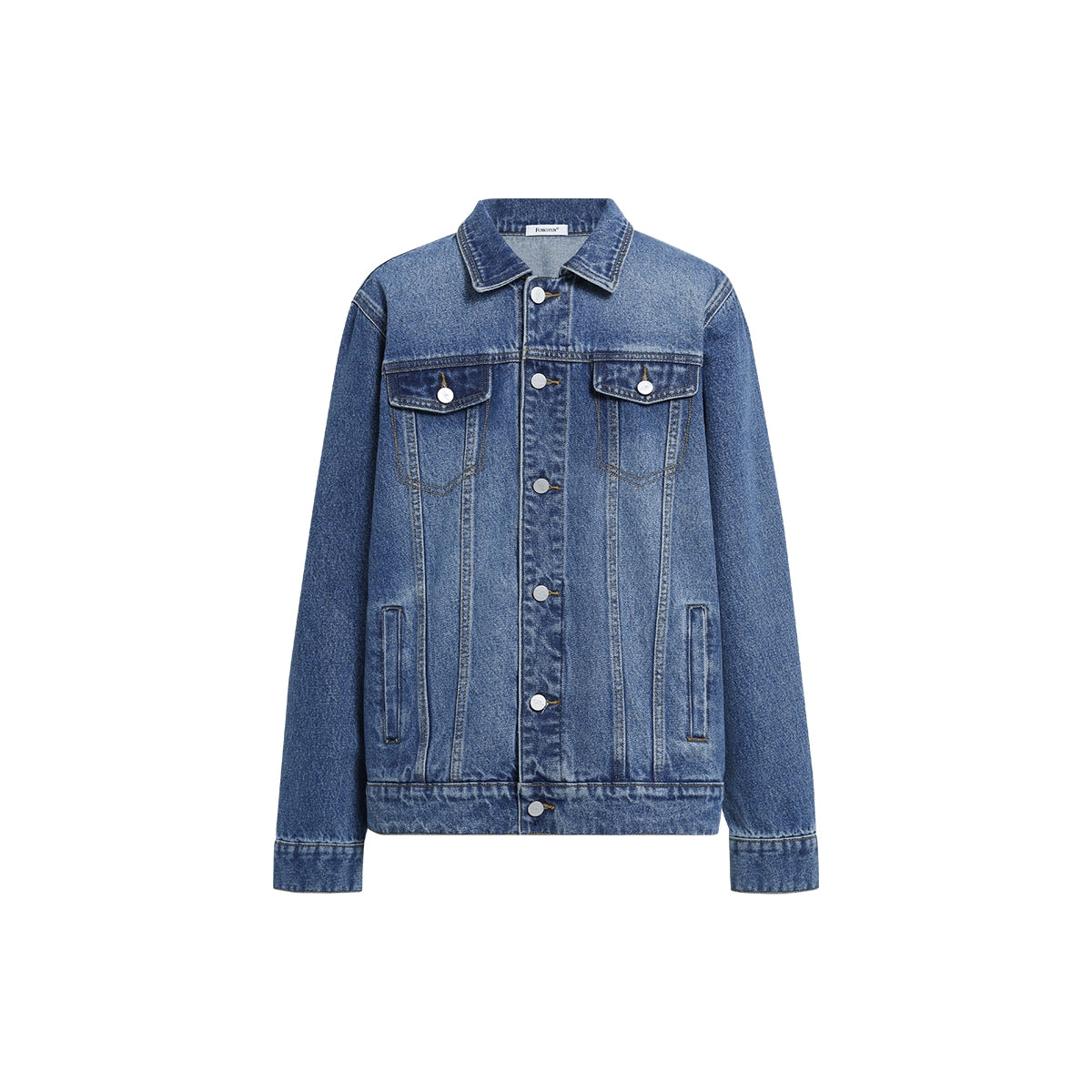 FUNKYFUN Ma Liu Made Old Lapel Loose Denim Jacket