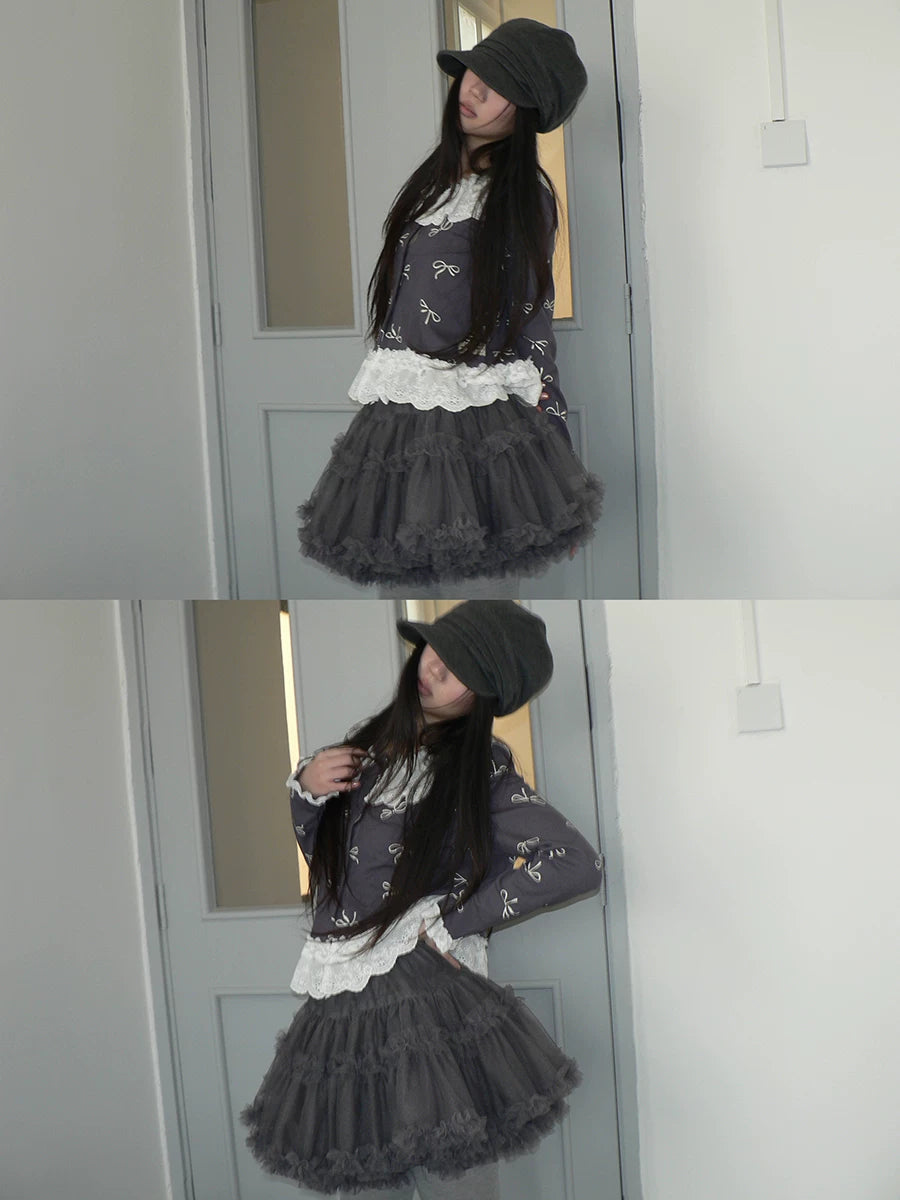 Ang: Project Vintage Lace Fungus Edge Puffy Skirt