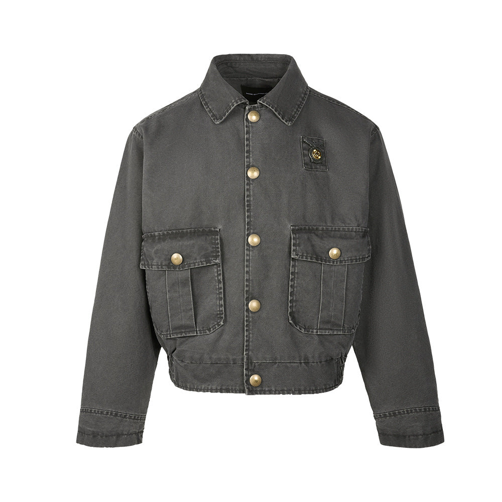 EME Vintage Short Wide Lapel Jacket