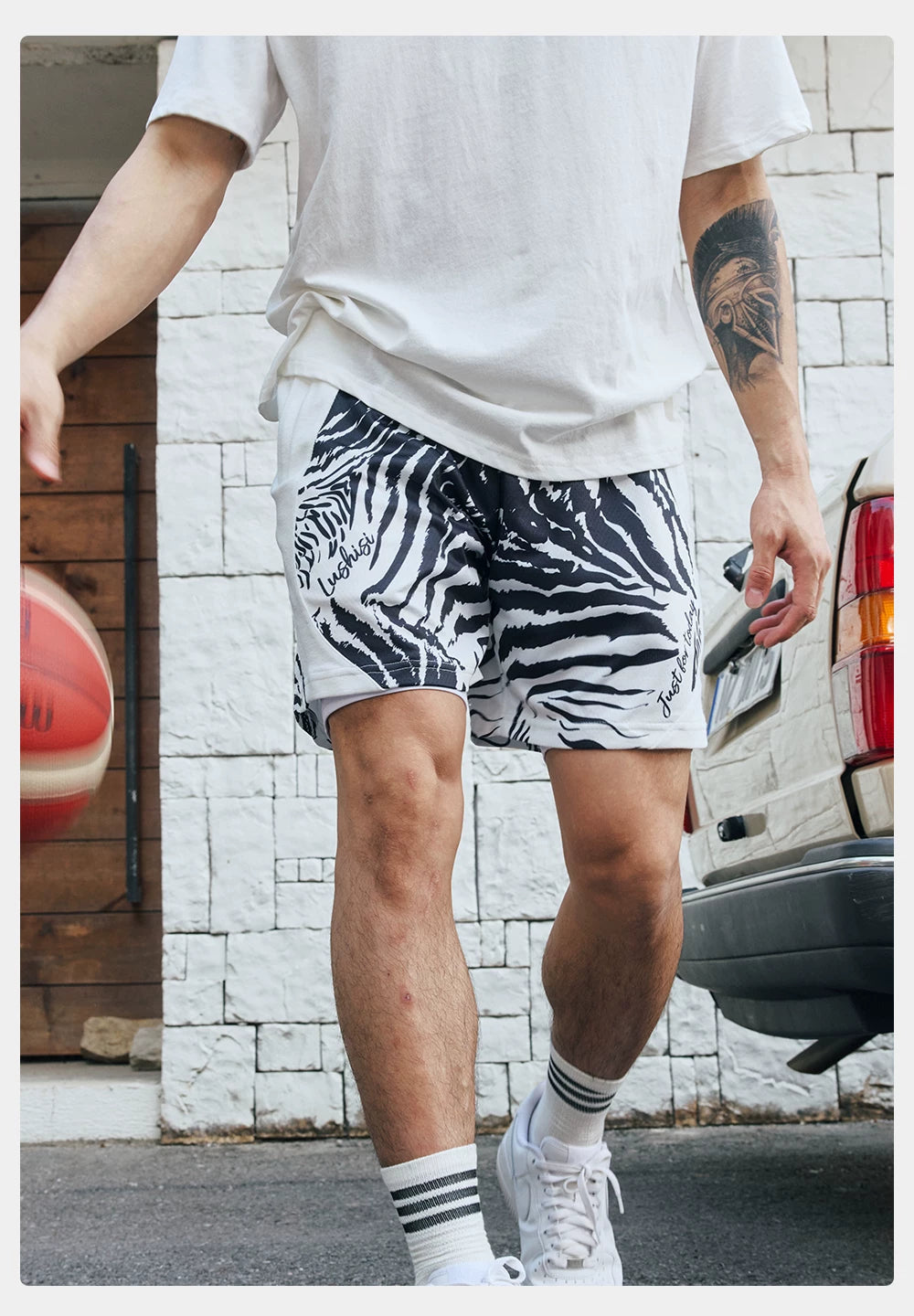 LUSHISI Camouflage Sports Casual Shorts