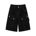 BLACKLISTS Multi-pocket Denim Tooling Cropped Pants