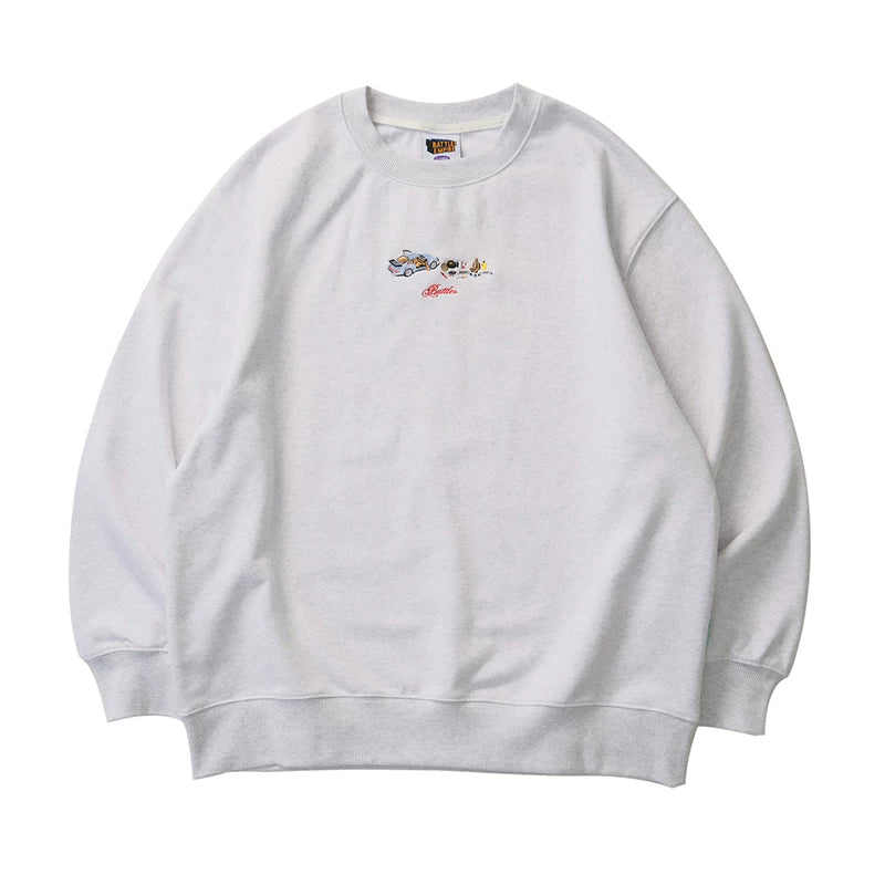Battles Turbo 420g Embroidered Loose Hoodie