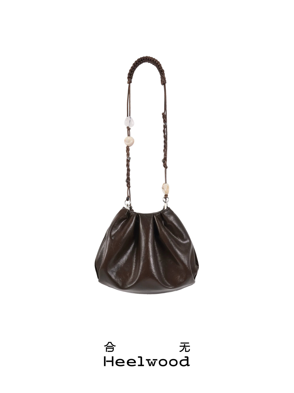 Heelwood Beaded Pleated Messenger Bag