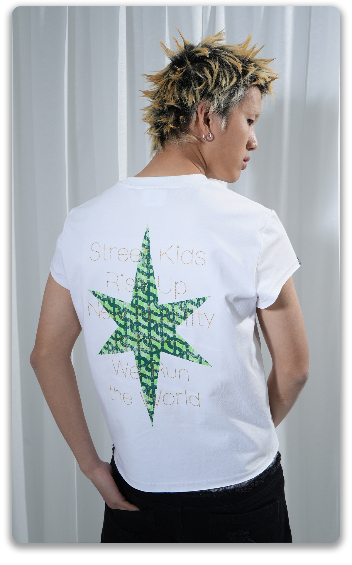 VINKID Vintage Niche Hip Hop Versatile Tee