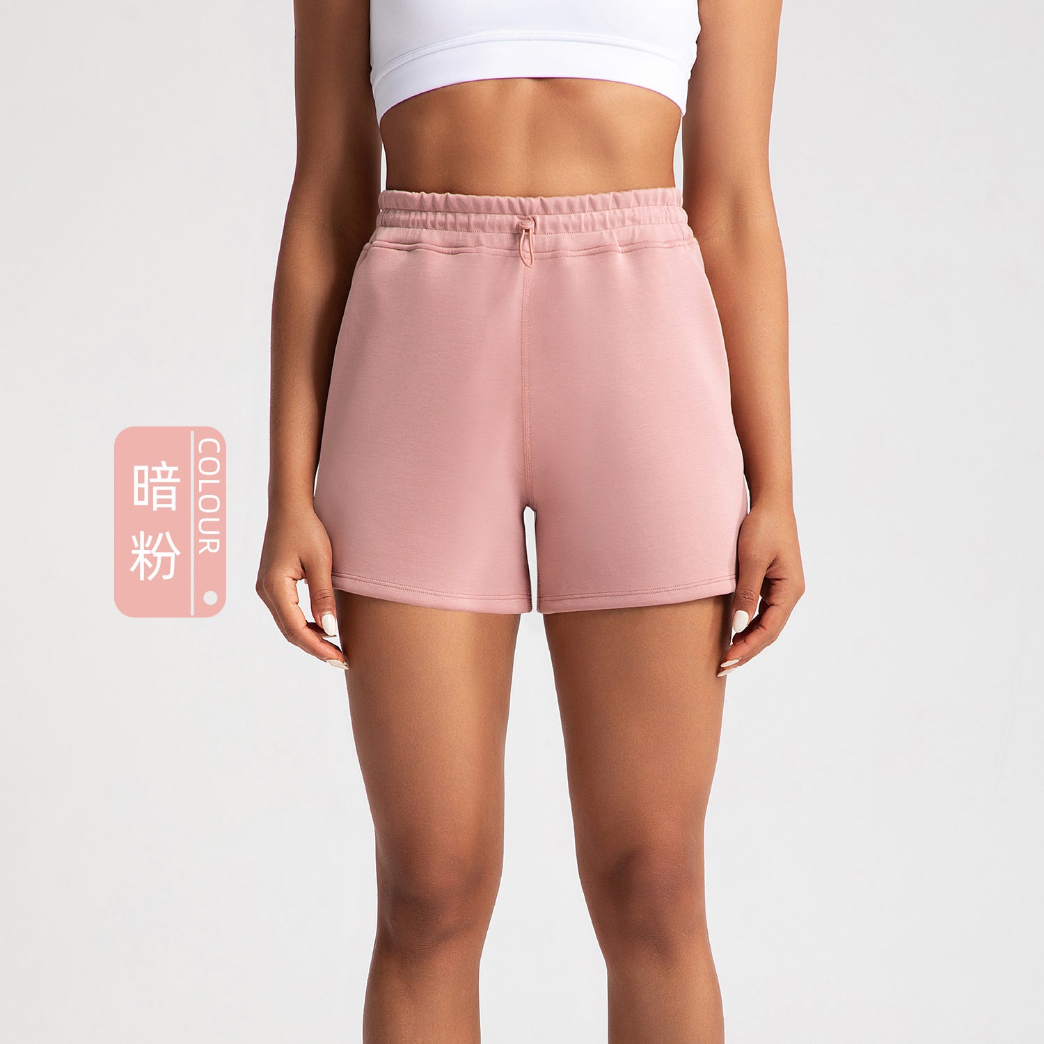 Athena Lulu High Waist Adjustment Buckle Fitness Yoga Shorts
