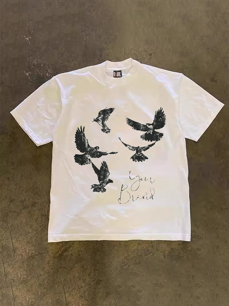 UPUPXIA Retro Casual Versatile Tee