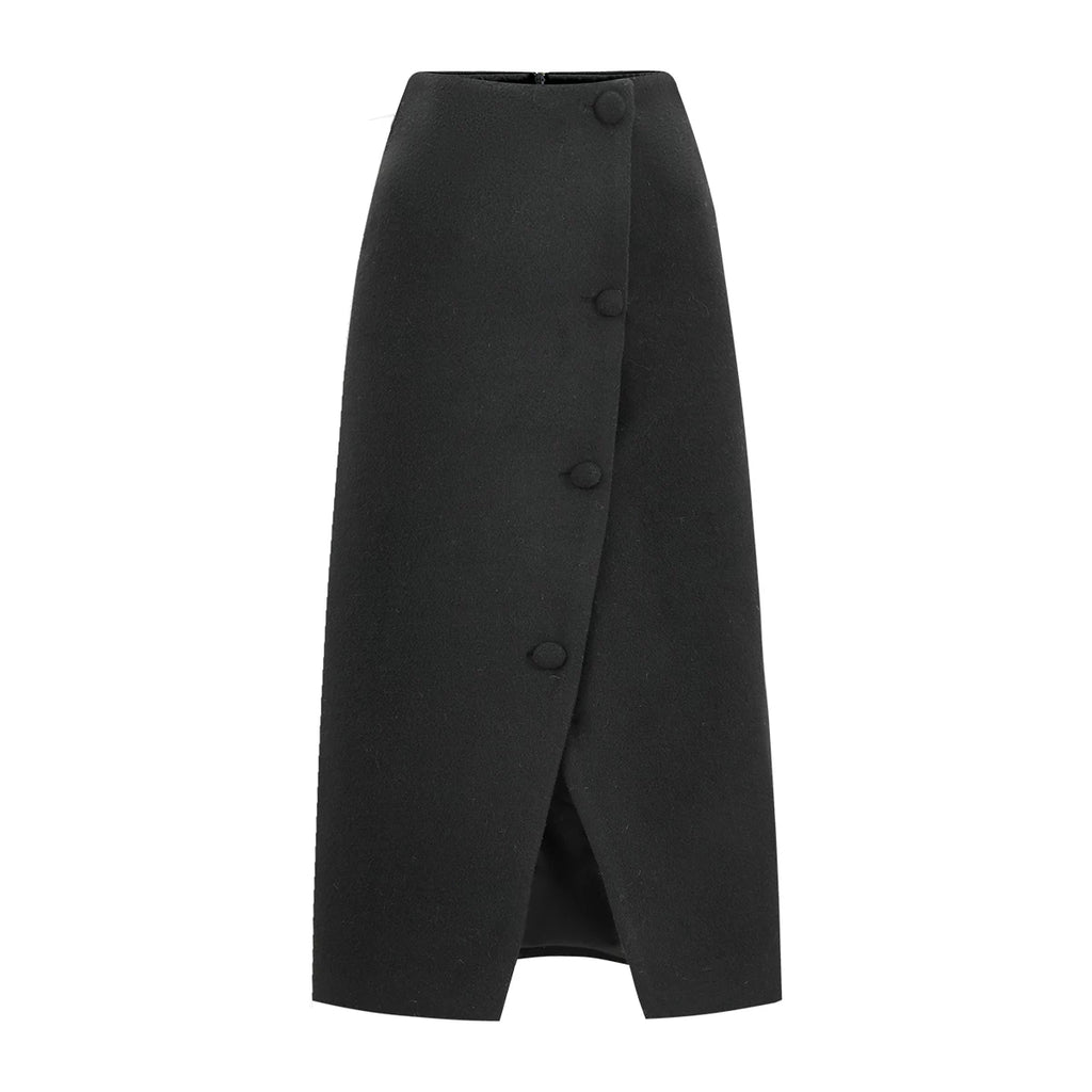 Barb Chill Premium Padded Wool Short Jacket Woolen Skirt