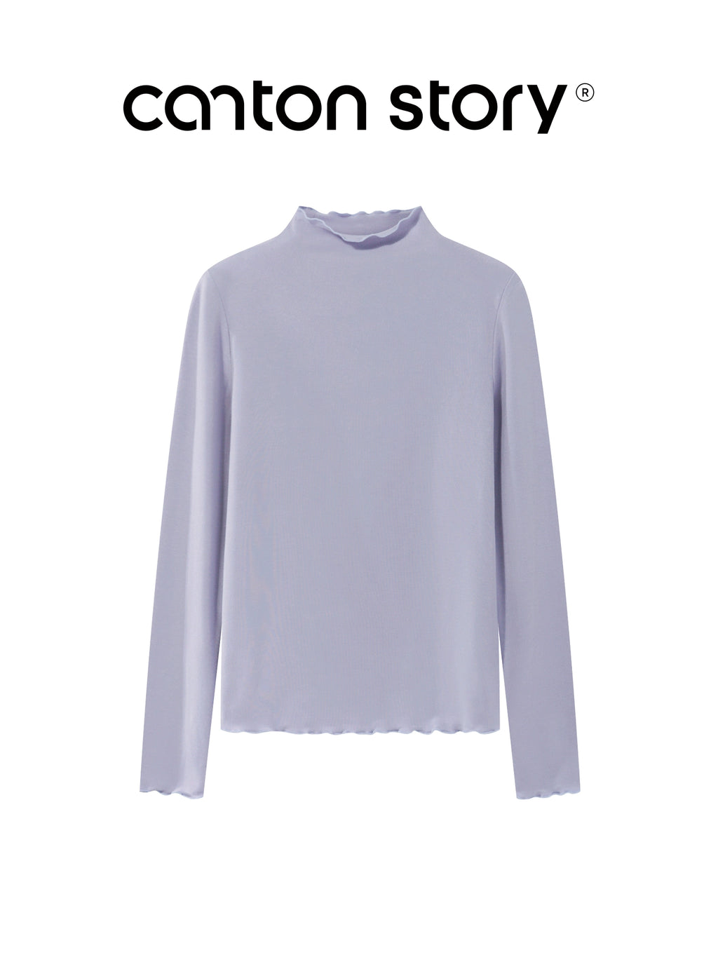 Cantonstory Shoulder Casual Versatile Bottom Shirt