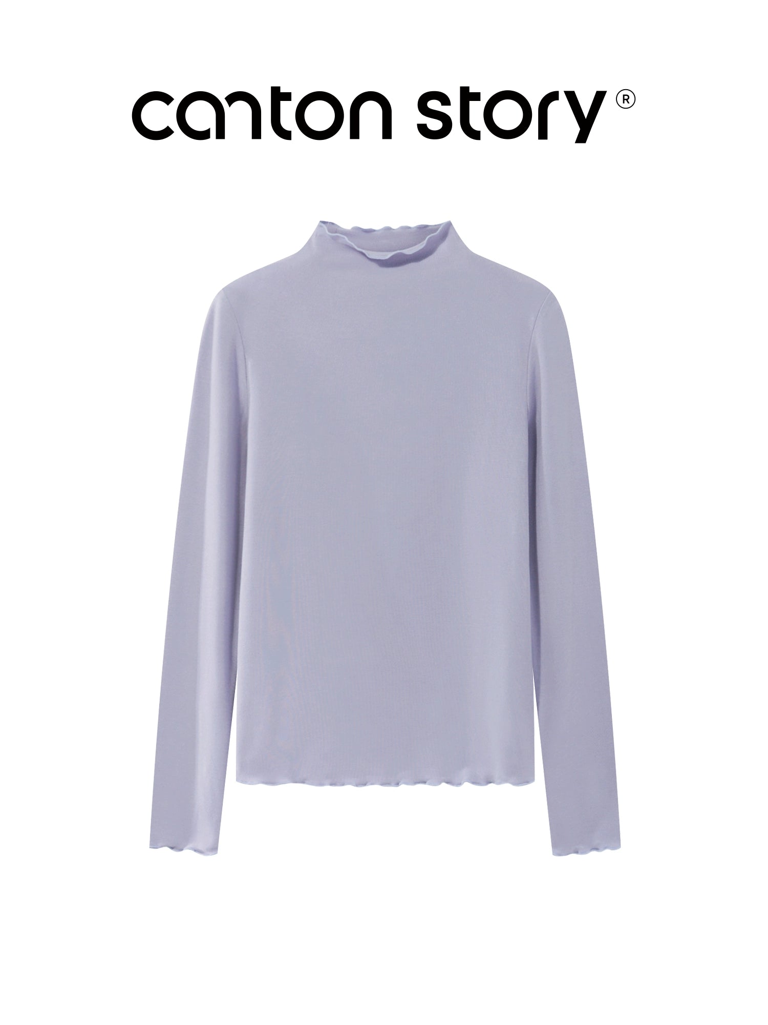 Cantonstory Shoulder Casual Versatile Bottom Shirt