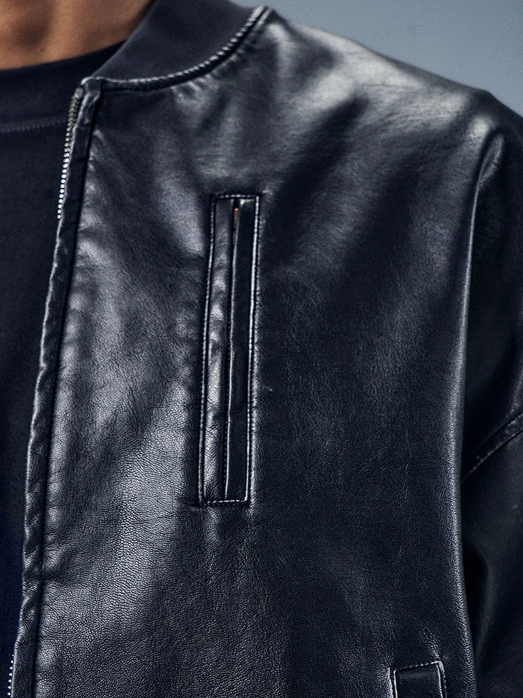 YADcrew x BIPOLAR LIMITED Leather Jacket