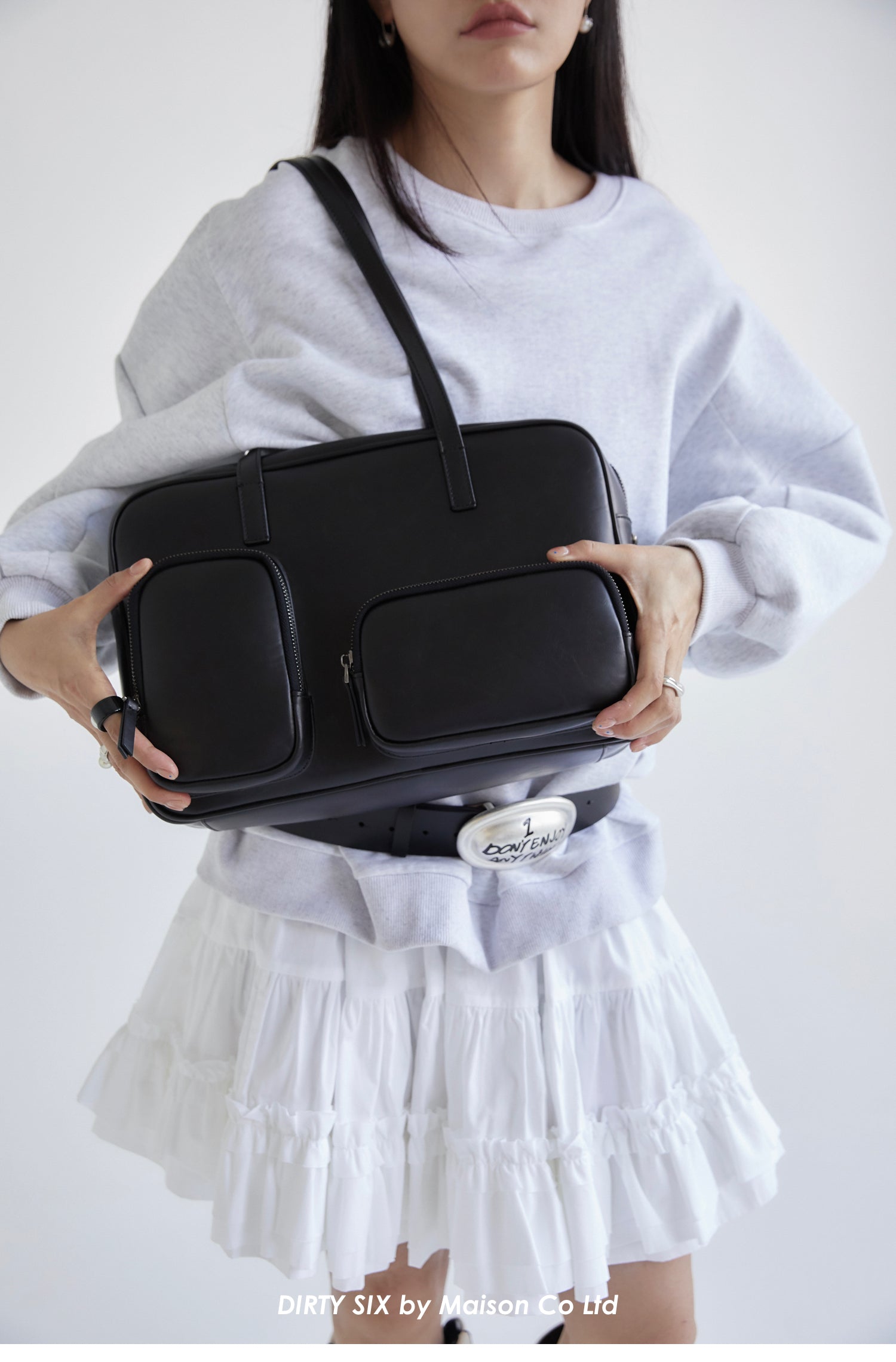 DirtySix Pierre Cow Split Leather Toast Bag