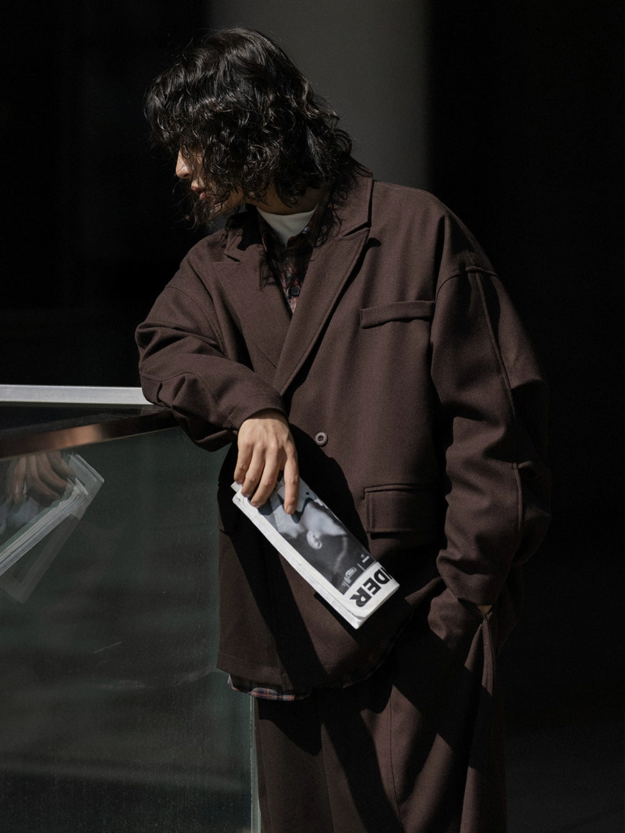 NOEARS Double-breasted Casual Ruffian Handsome Suit Coat