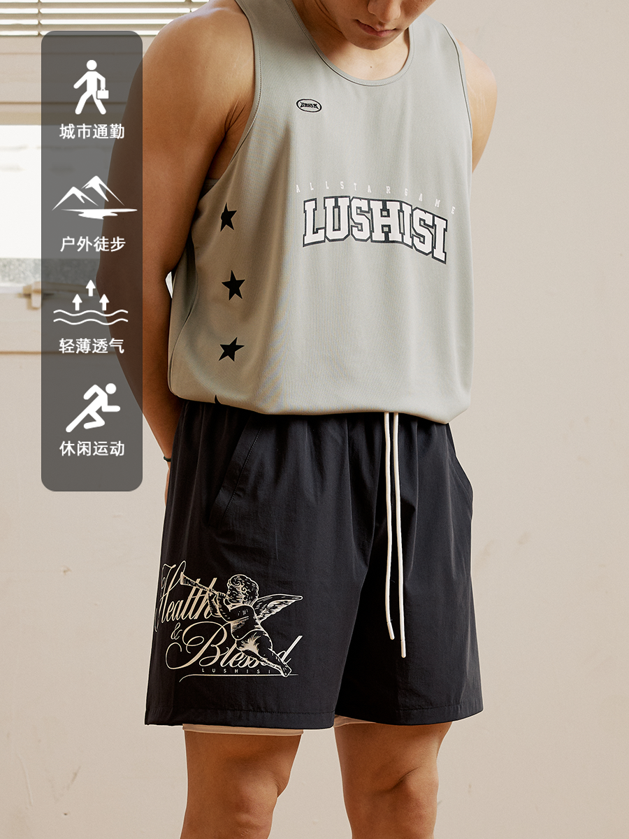 LUSHISI Stretch and Light Sports Casual Shorts