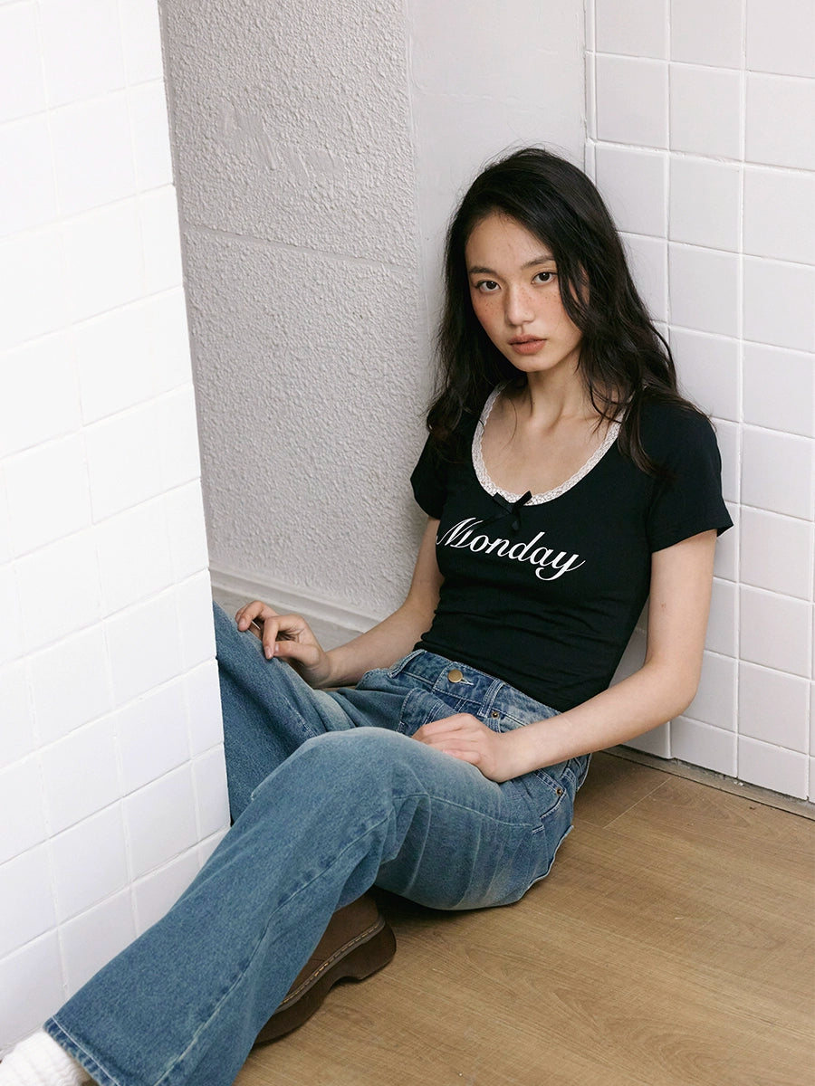 UnderStress Printed Round Neck Tee