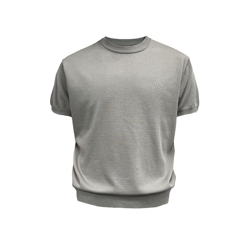 JCAESAR Ice Silk Slim-fitting Small Neckline Tee
