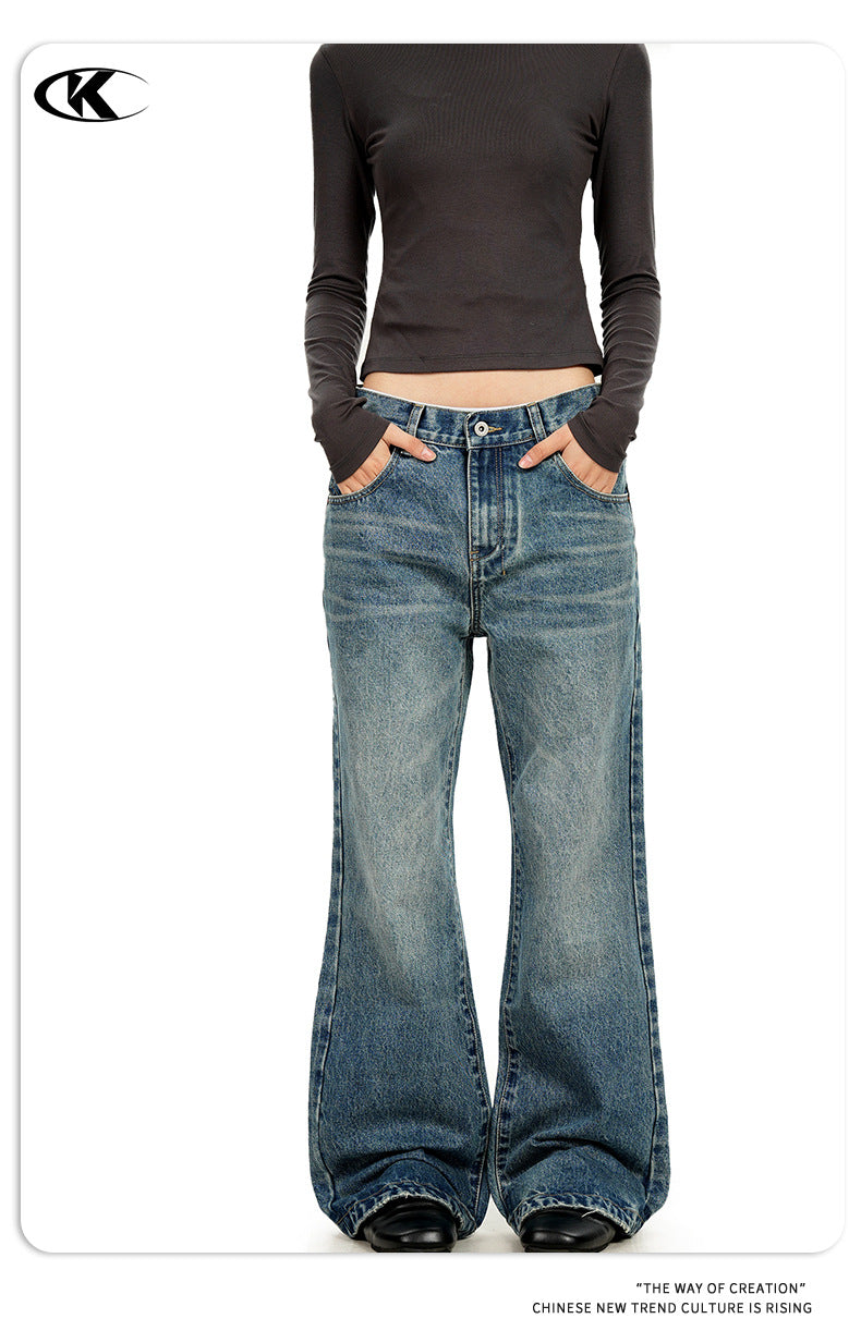 11KN Retro Micro-pull Three-dimensional Slim-fitting and Thin Casual Pants