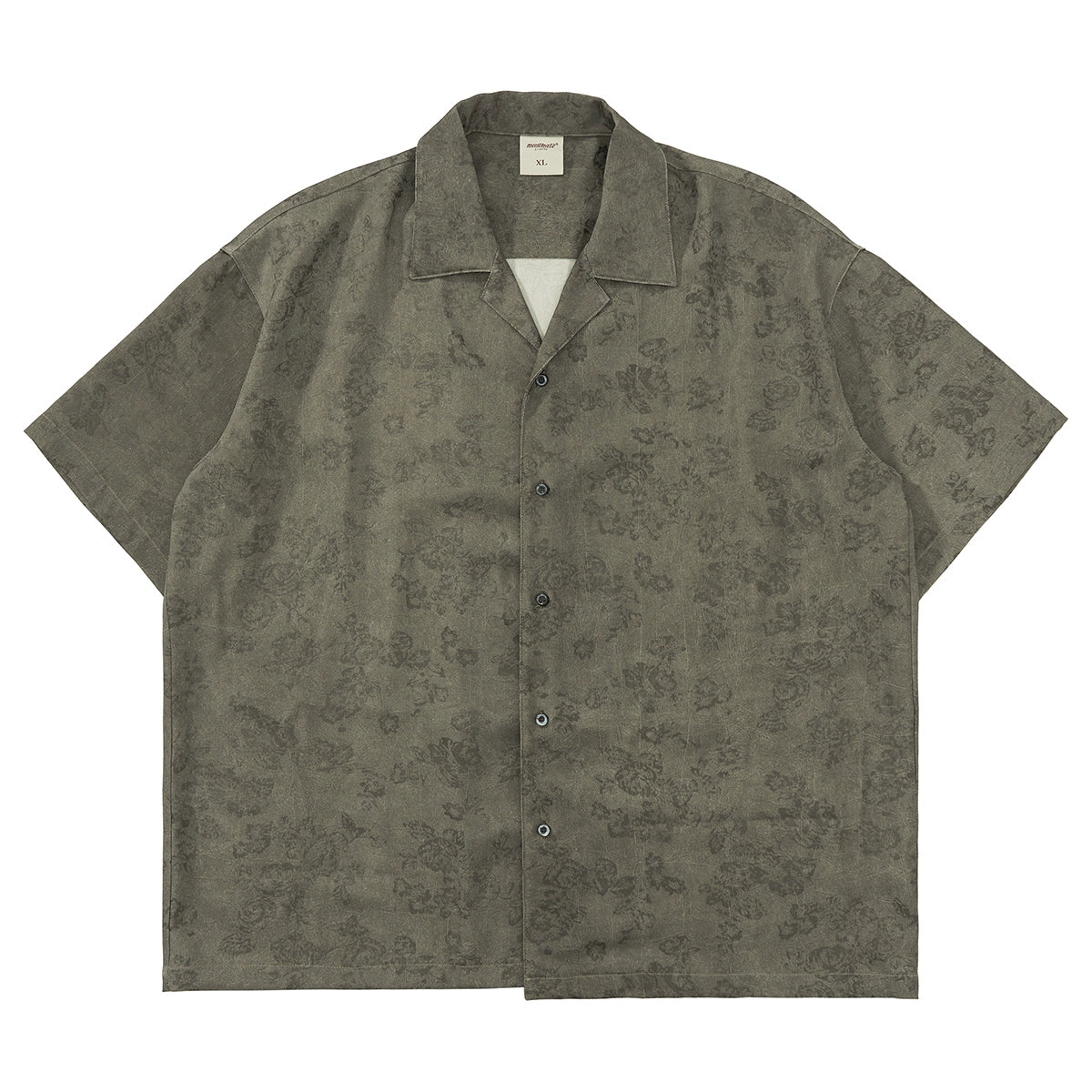 Mentmate Vintage Dark Floral Satin Shirt