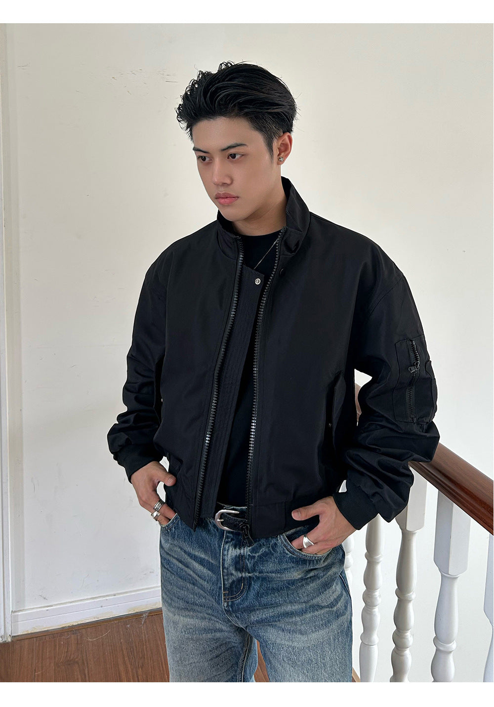EME Vintage Minimalist Stand-Up Jacket