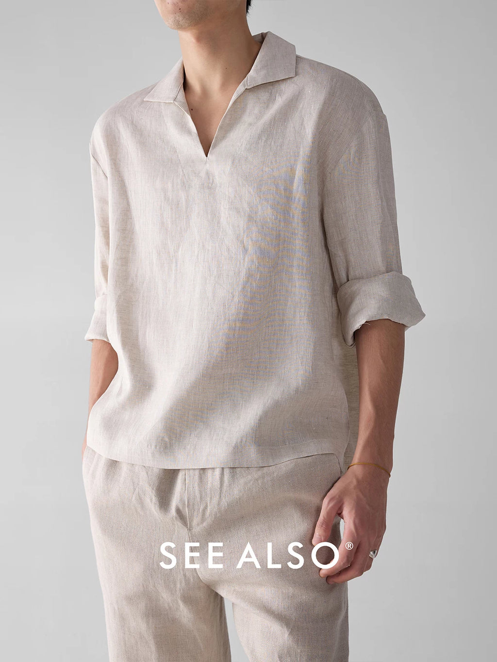 SEE ALSO V-neck High-end Casual Shirt