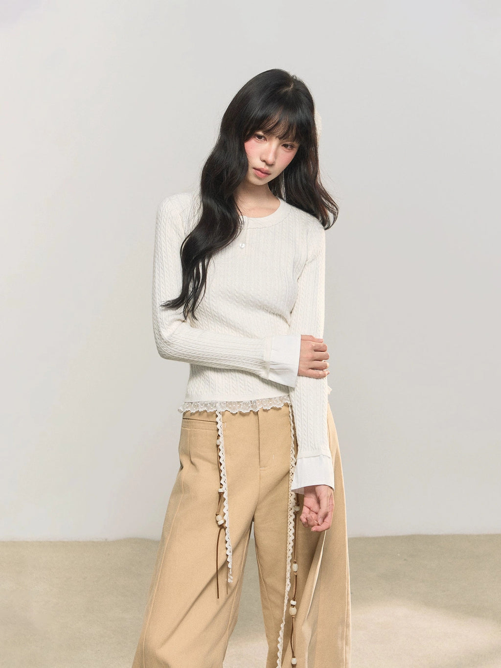 Umoumo Simple Versatile Twisted Knitted Cape