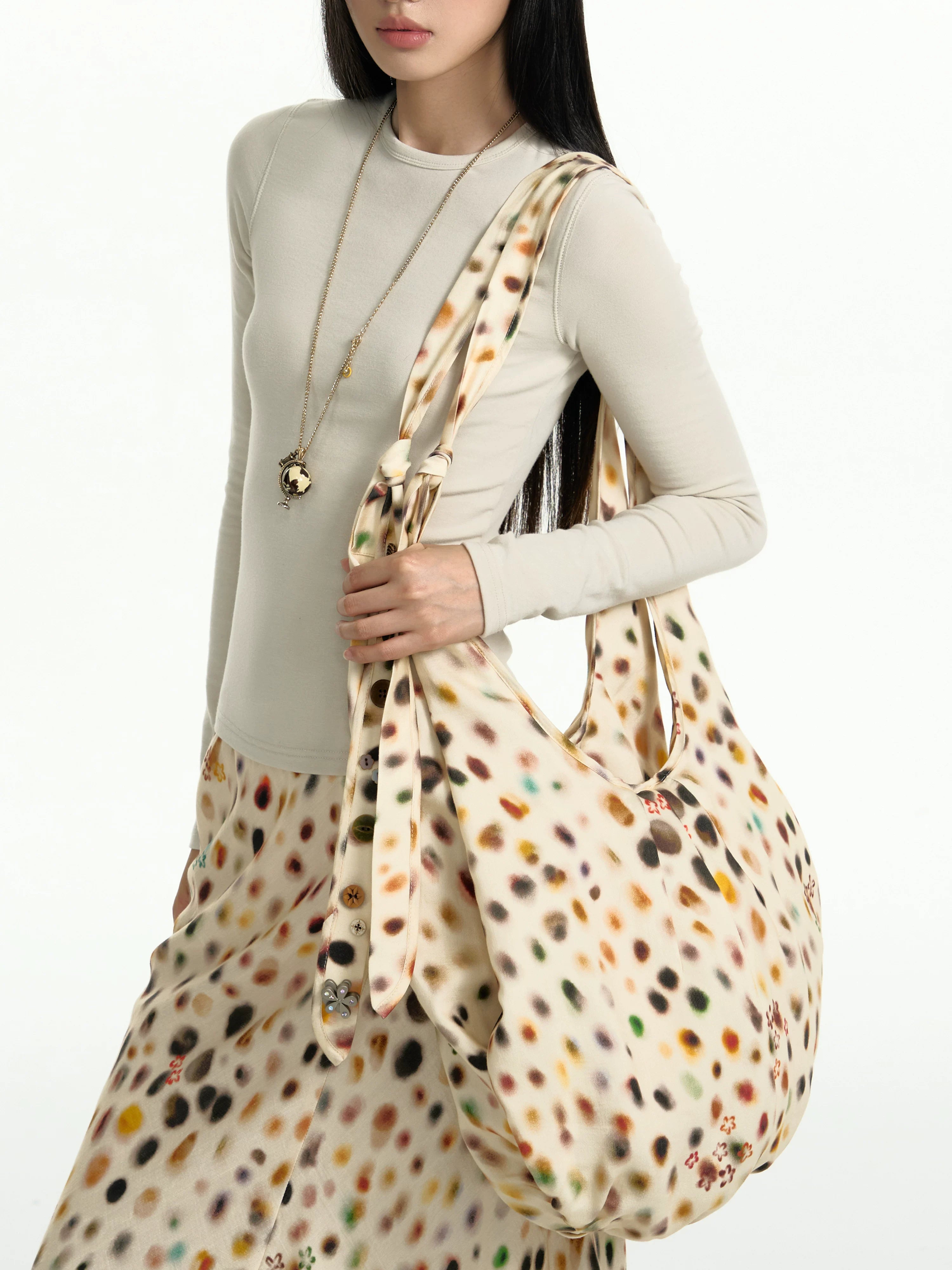 TGNS Vintage Corduroy Button Messenger Bag