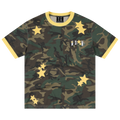 MEDM Camouflage Stars Lazy Embroidery Loose Tee