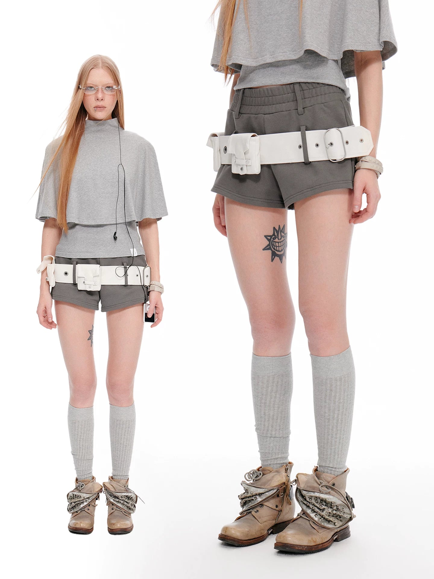 JIKOO High-waisted Slim Shorts