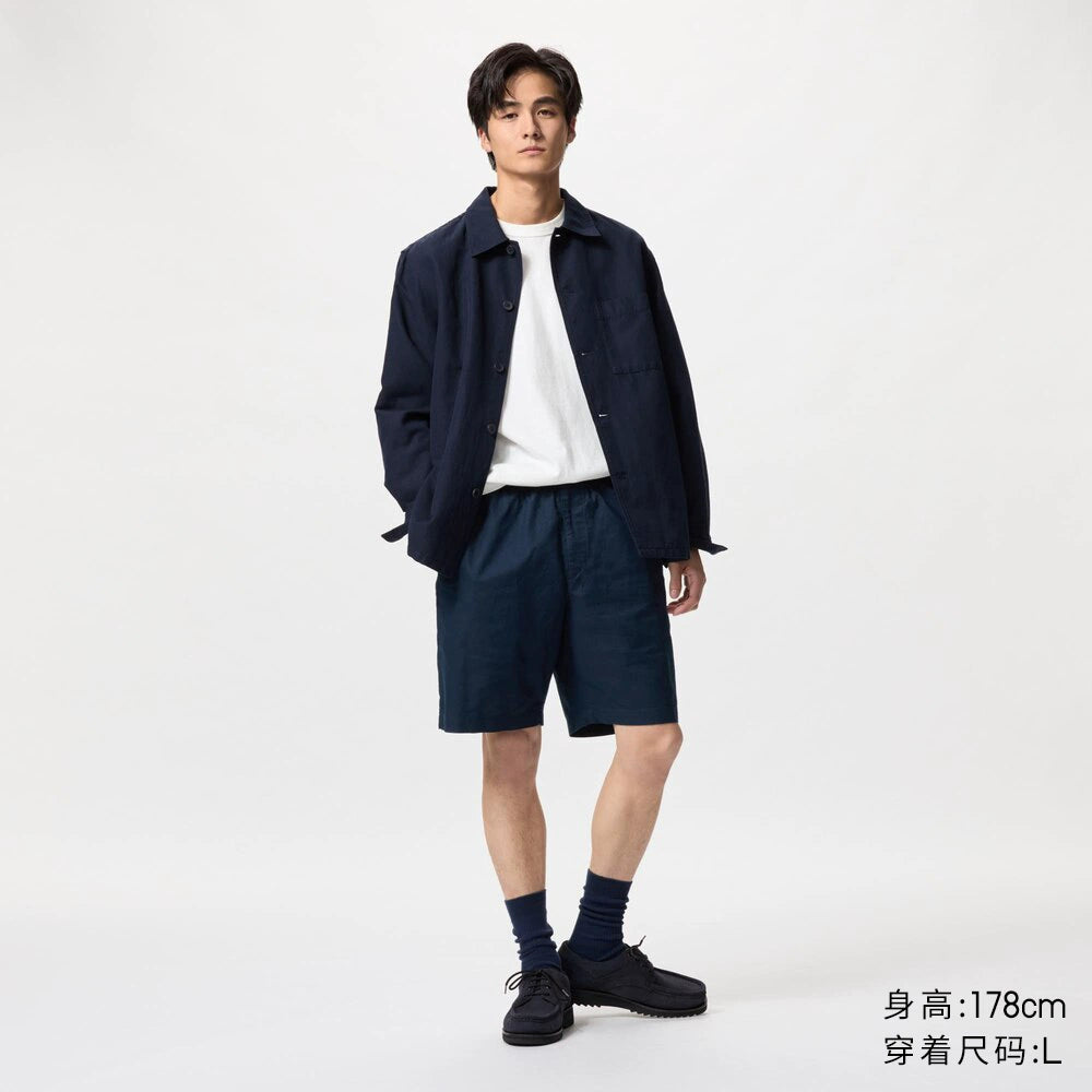 Uniqlo Hemp-blend Elastic Casual Shorts