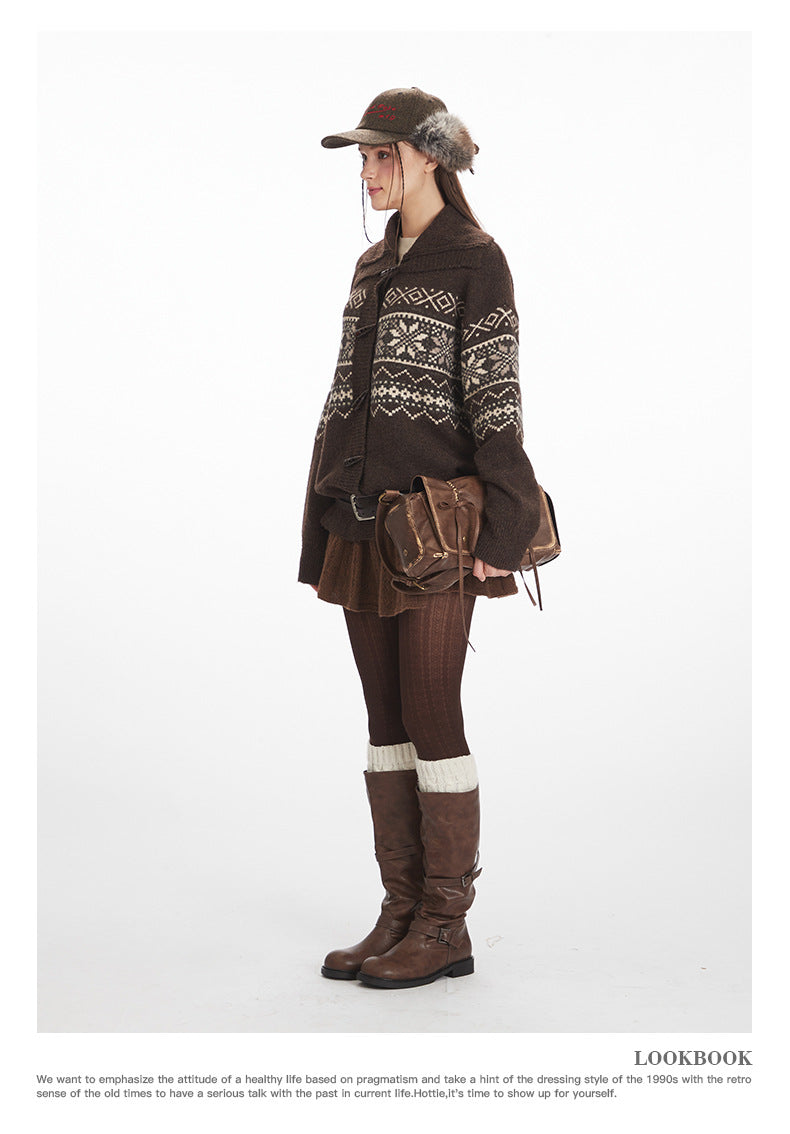 Nariele Loose Lazy Knitted Jacket