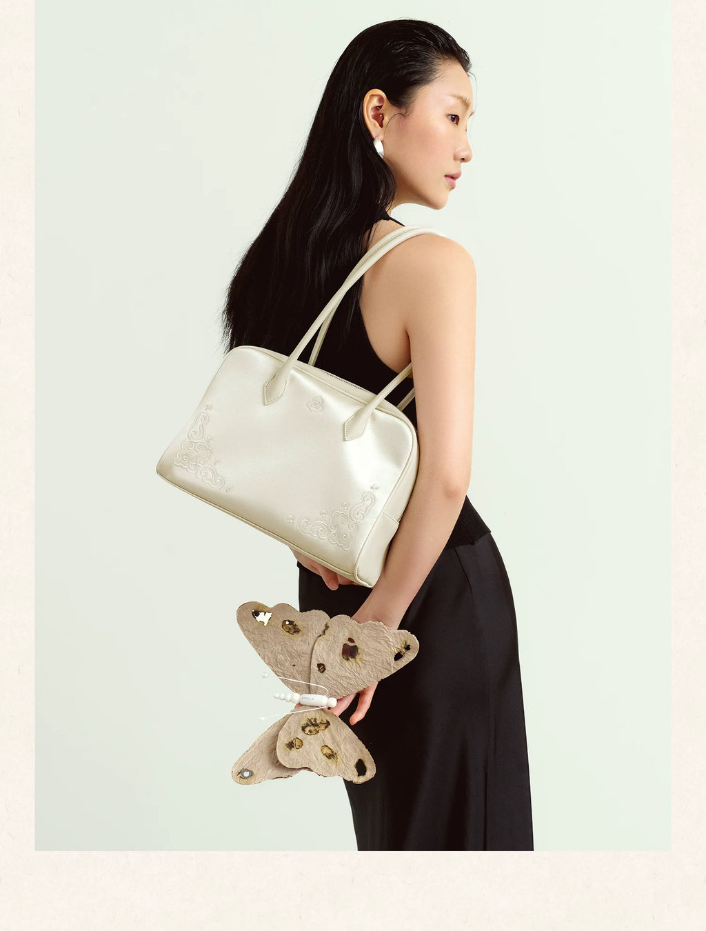 LOSEA Large Capacity First Layer Cowhide Armpit Bag
