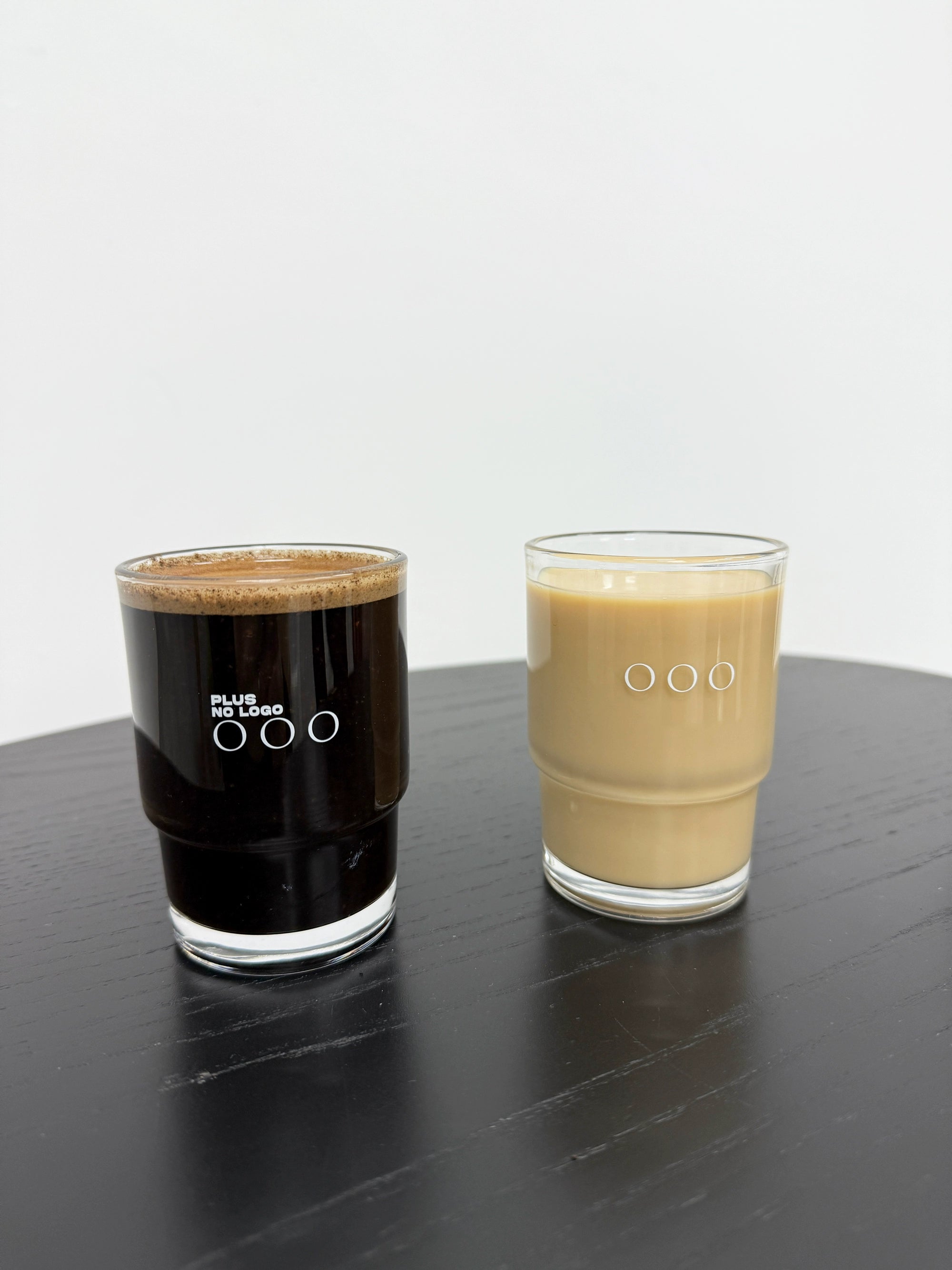 PLUS NO LOGO Transparent Glass Cold Drink Hot Drink Coffee Cup