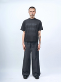 ETHEREAL PRODUCTION Crew Neck Short Alphabet Printed Tee