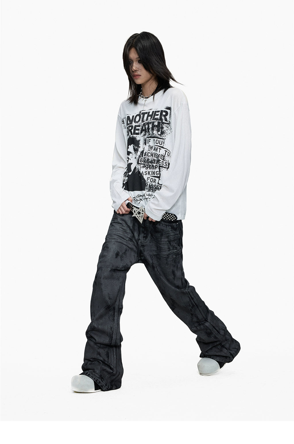 Lightinus Loose Lazy Light Bottom Long Sleeve