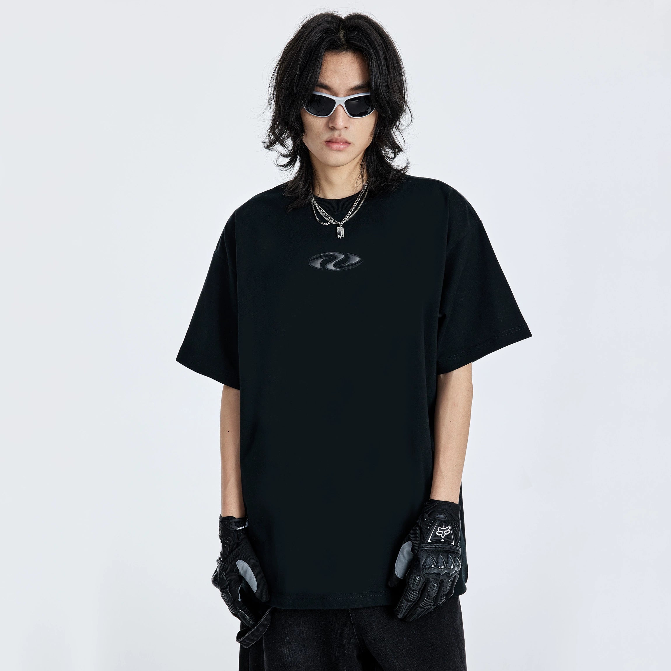 (NMK) Pioneer Embroidery Loose Heavy Tee