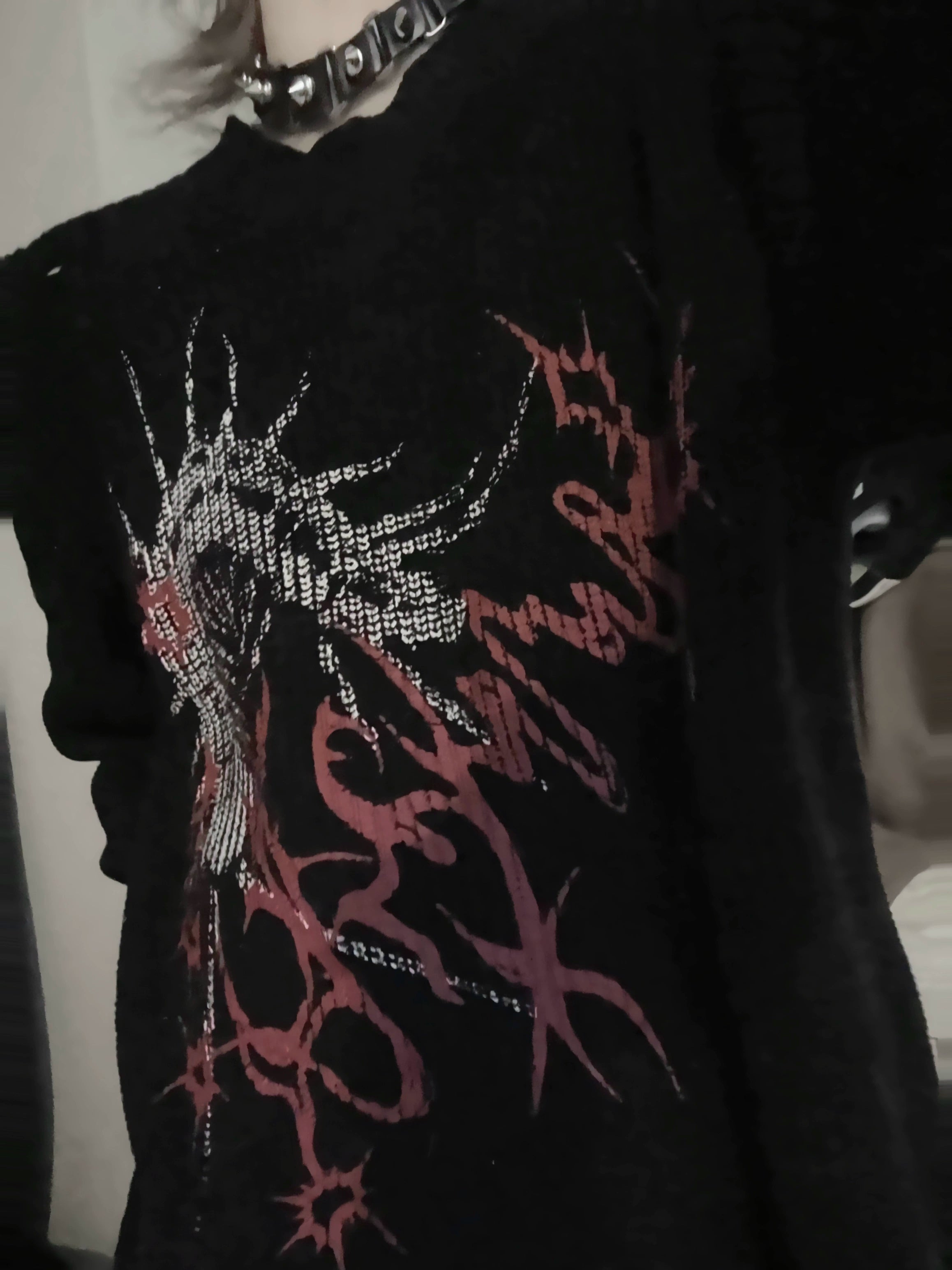 Wetbody Pullover Hole Loose Neutral Sweater