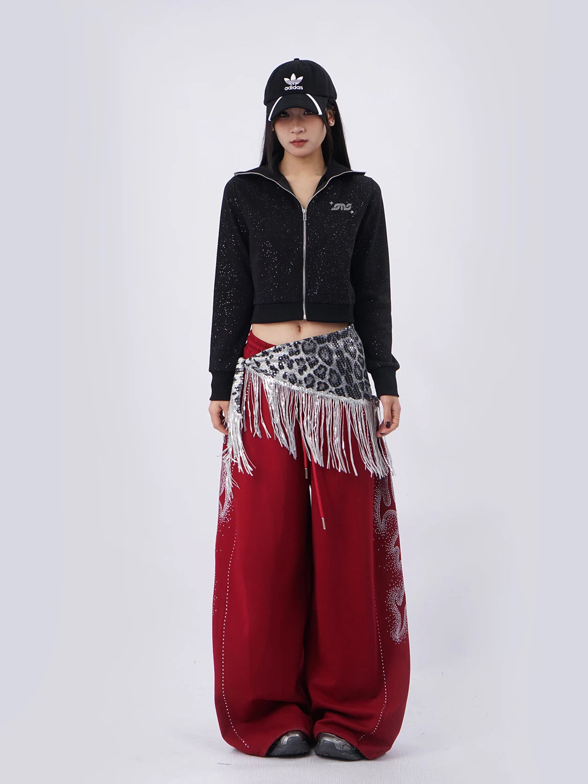 SAMUSAN Hot Diamond Three-dimensional Embroidered Sweater Jacket