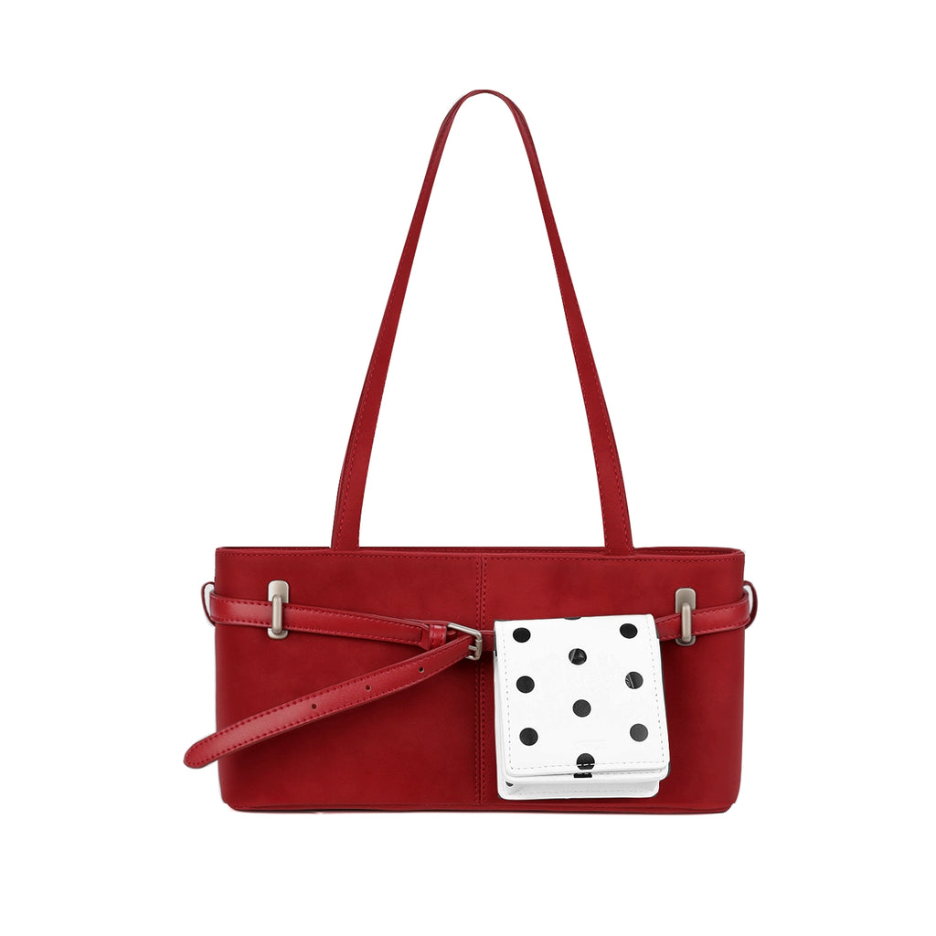 JANDRESS Vintage Belt Trim Shoulder Underarm Bag