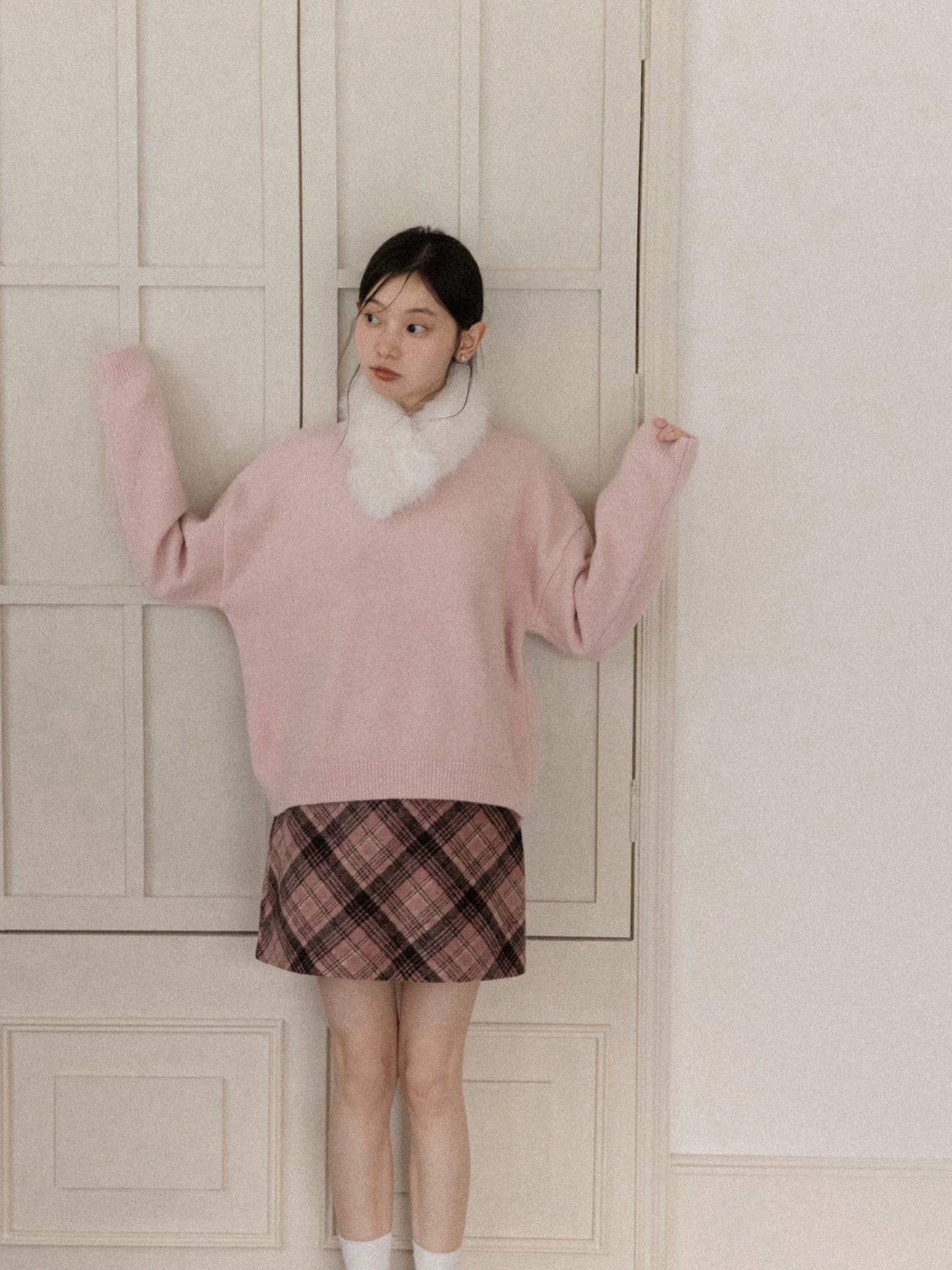 Cantonstory Versatile Crew Neck Knitted Sweater