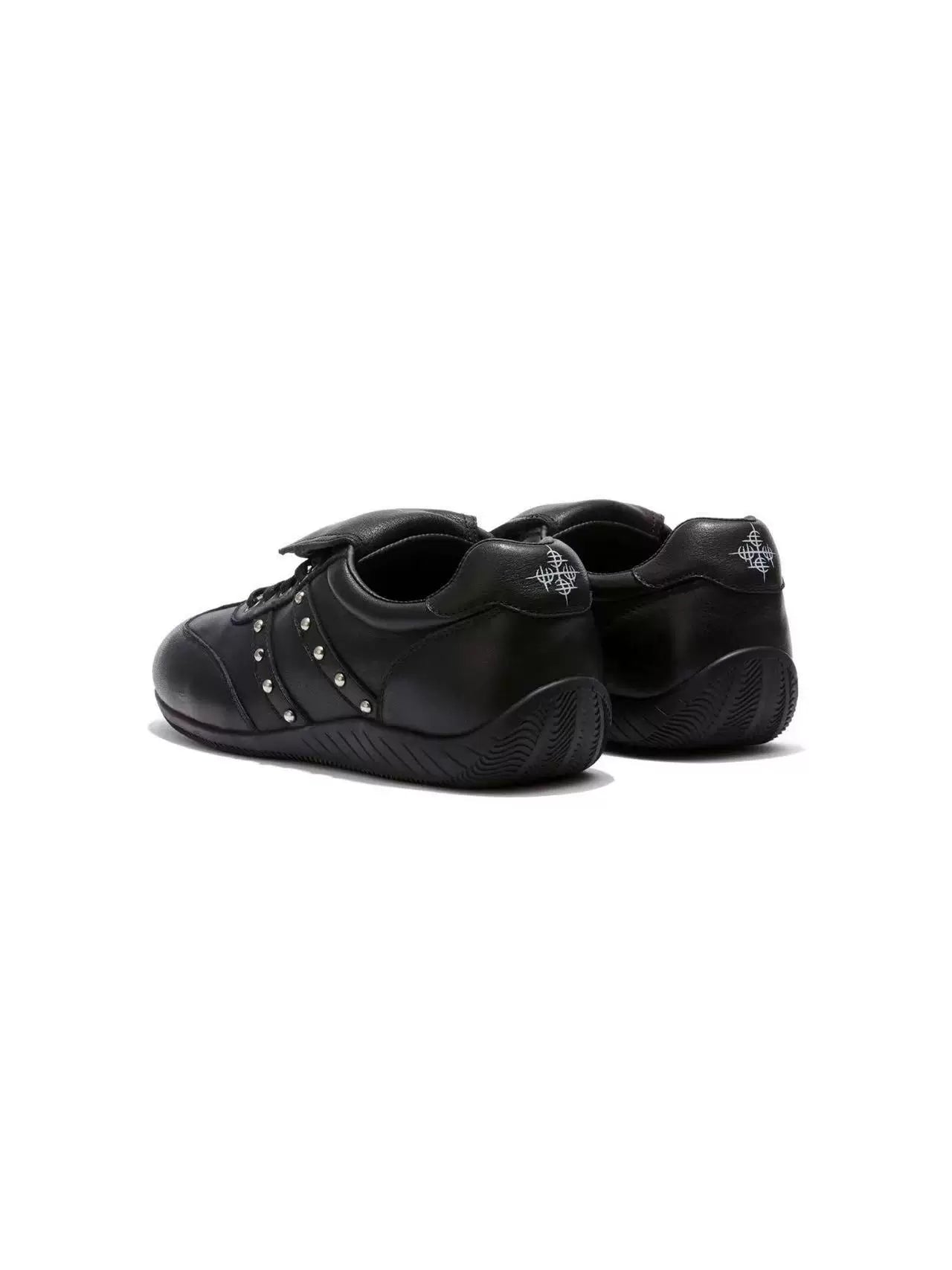 DETW Cross Flower Metal Hidden Buckle Rivet Casual Shoes