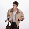 CHOR Wears A Plaid Casual Jacket on Both Sides