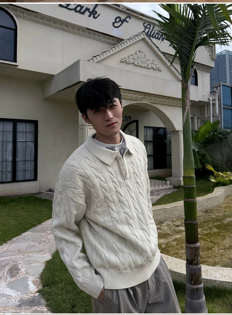 ZOZOFOREST Casual Fake Two-piece Knitted Sweater
