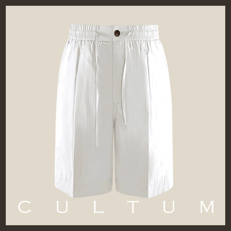 CULTUM Casual Slack Half Open Collar Long Sleeve Shirt