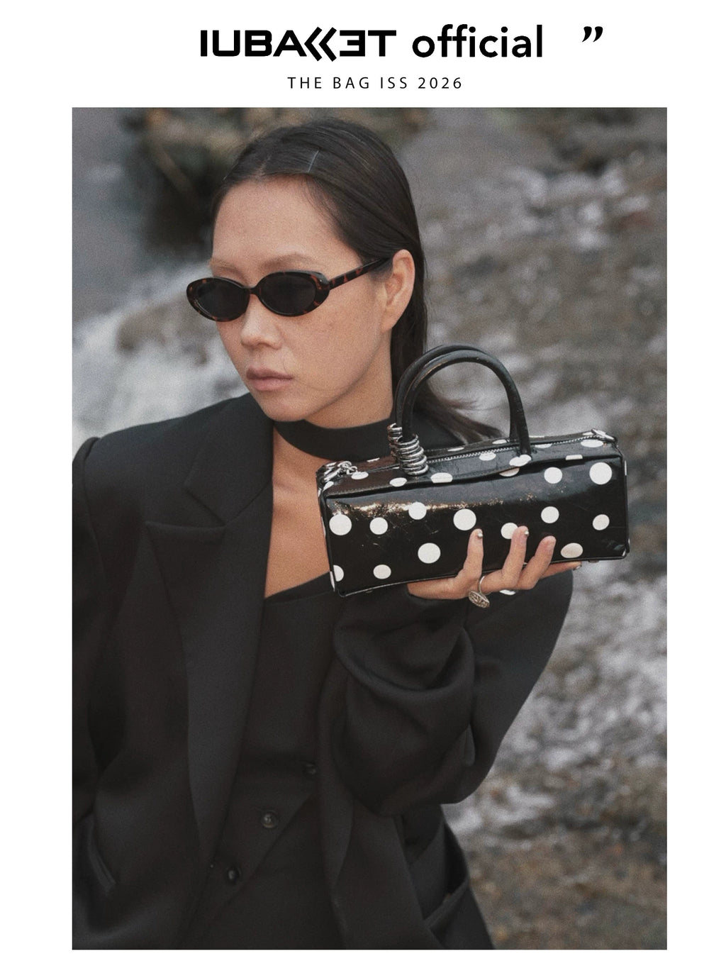 IUBALLET Polka Dot Niche High-end Portable Messenger Bag