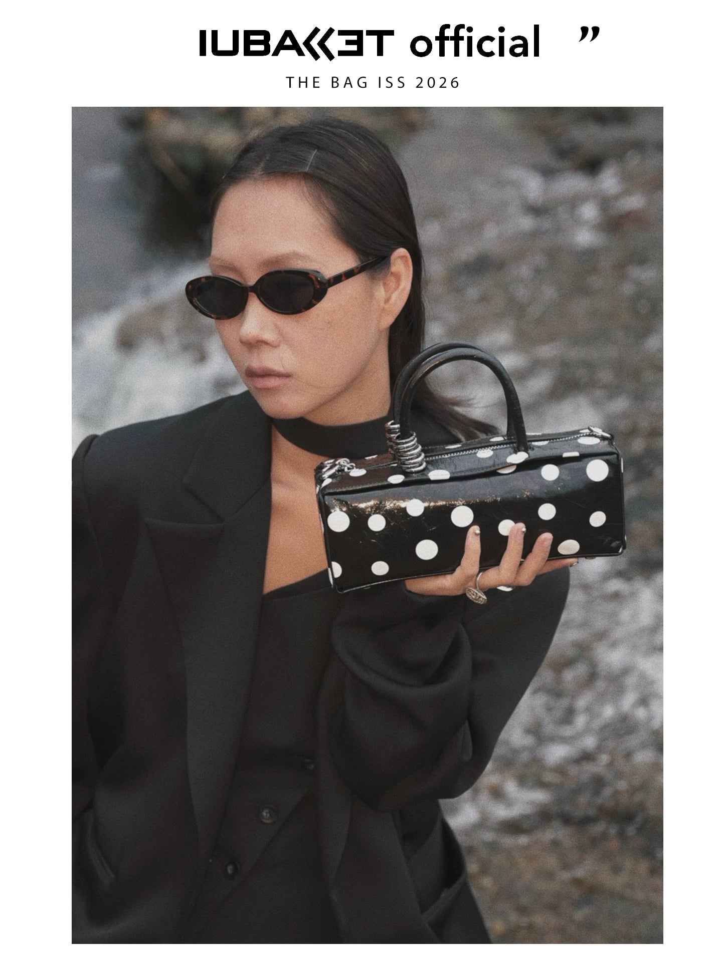 IUBALLET Polka Dot Niche High-end Portable Messenger Bag