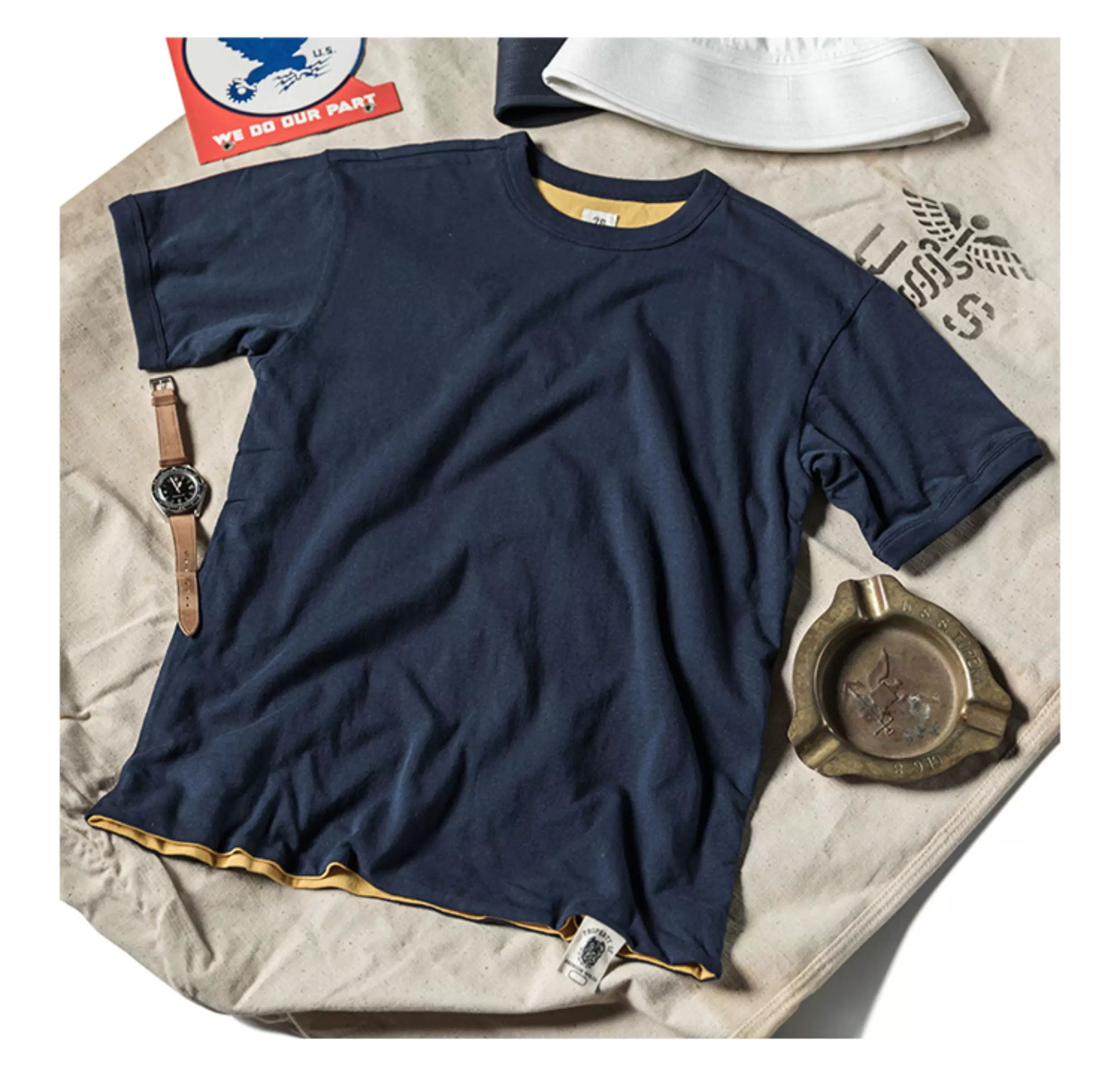 BRONSON Vintage Double-sided Casual Tee